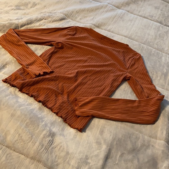 Medium Copper LS Ribbed Top - Picture 3 of 3